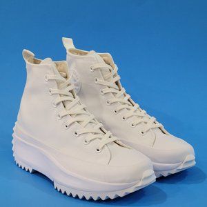 Converse Run Star Hike High 'Triple White' Unisex Platform Sneakers 170777C NWT
